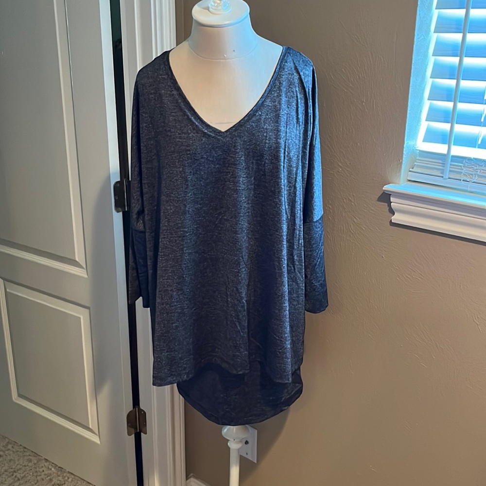 Heather grey/black travel dress